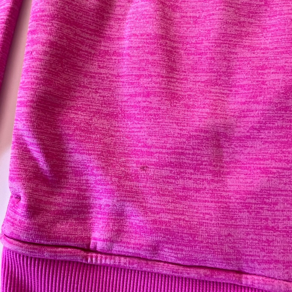 Under Armour‎ Hoodie XS Pink Sweatshirt Pullover Loose Pockets Women - Picture 9 of 9